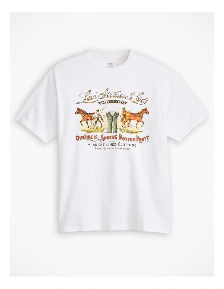 Vintage Fit Graphic T-Shirt in Modern Authentic White image 3