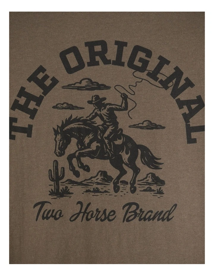 Graphic Vintage Fit T-Shirt in Original Brand Stormy Sea Jersey image 4