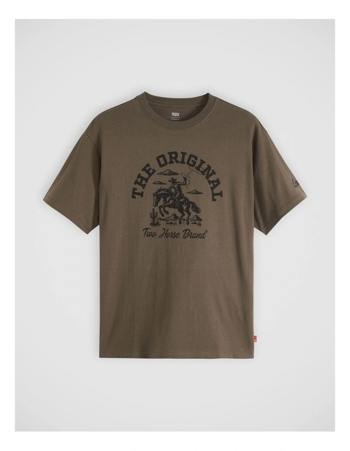 Graphic Vintage Fit T-Shirt in Original Brand Stormy Sea Jersey image 5