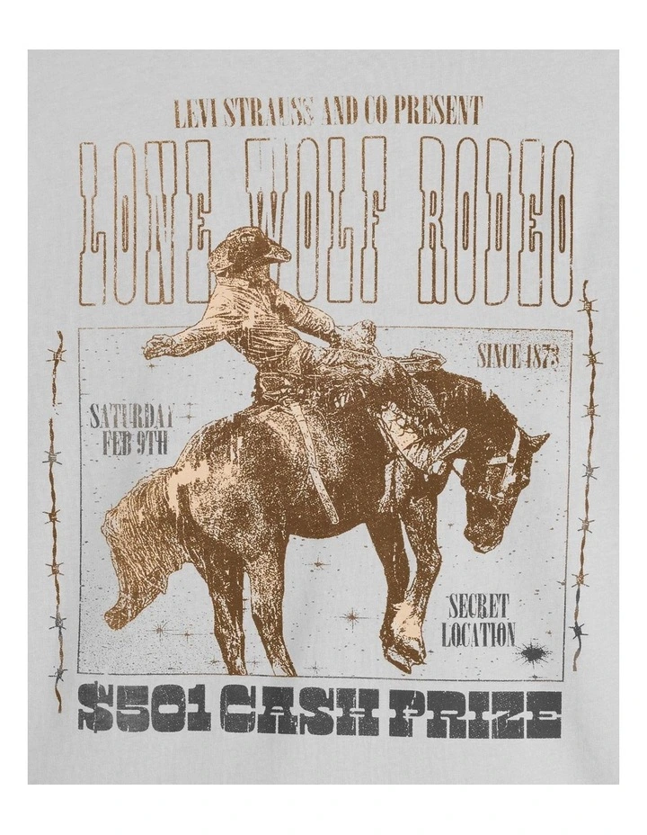 Classic Graphic T-Shirt in Lone Wolf Rodeo Fields Of Rye image 4