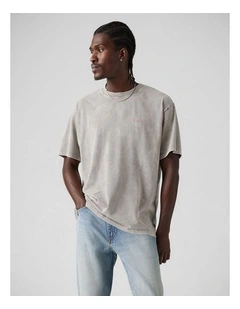 Red Tab Vintage T-Shirt in Stones Throw Mineral Wash Silent Storm