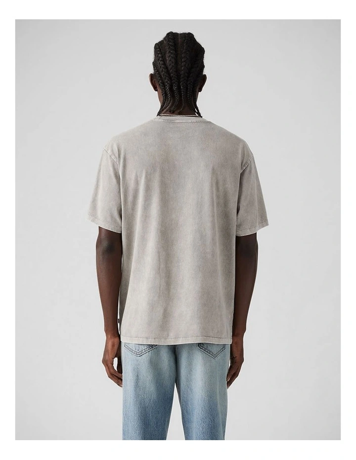 Red Tab Vintage T-Shirt in Stones Throw Mineral Wash Silent Storm image 2