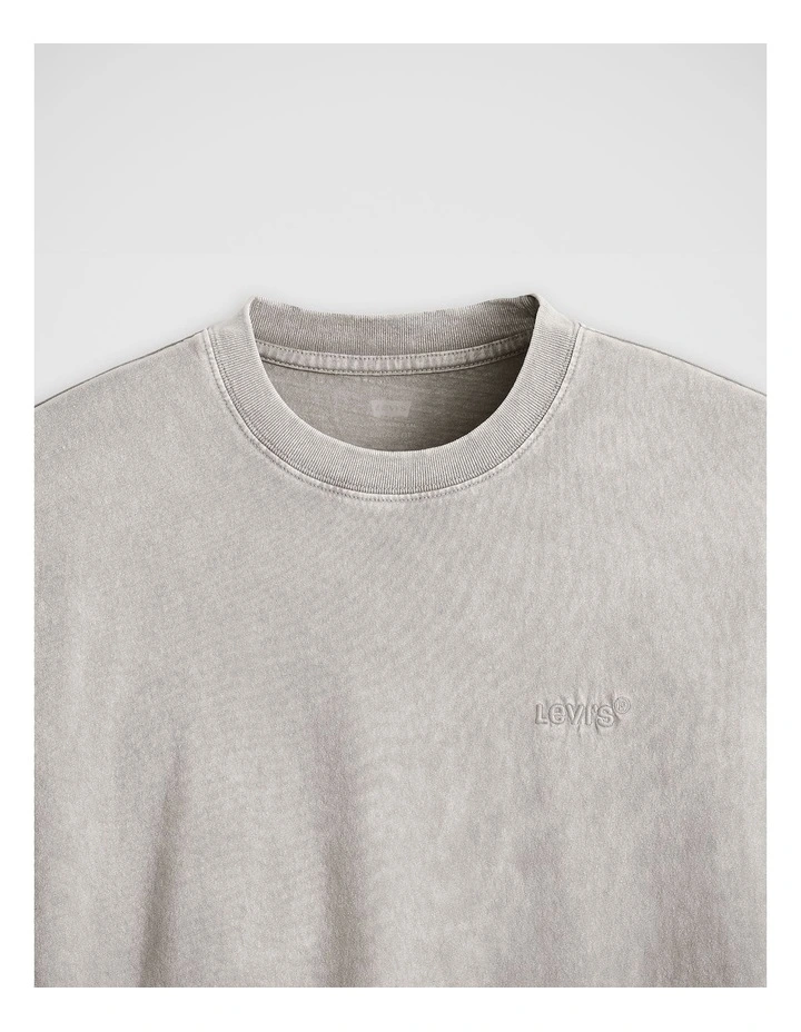 Red Tab Vintage T-Shirt in Stones Throw Mineral Wash Silent Storm image 3