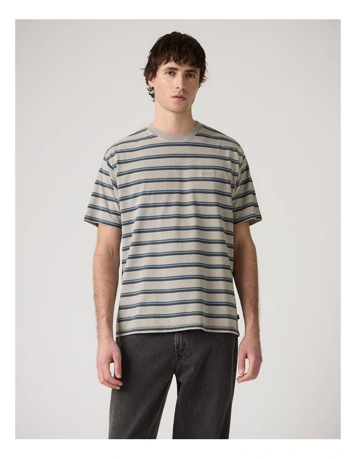 Vintage T-Shirt in Martin Stripe Dark Slate image 1