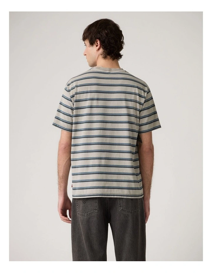 Vintage T-Shirt in Martin Stripe Dark Slate image 2