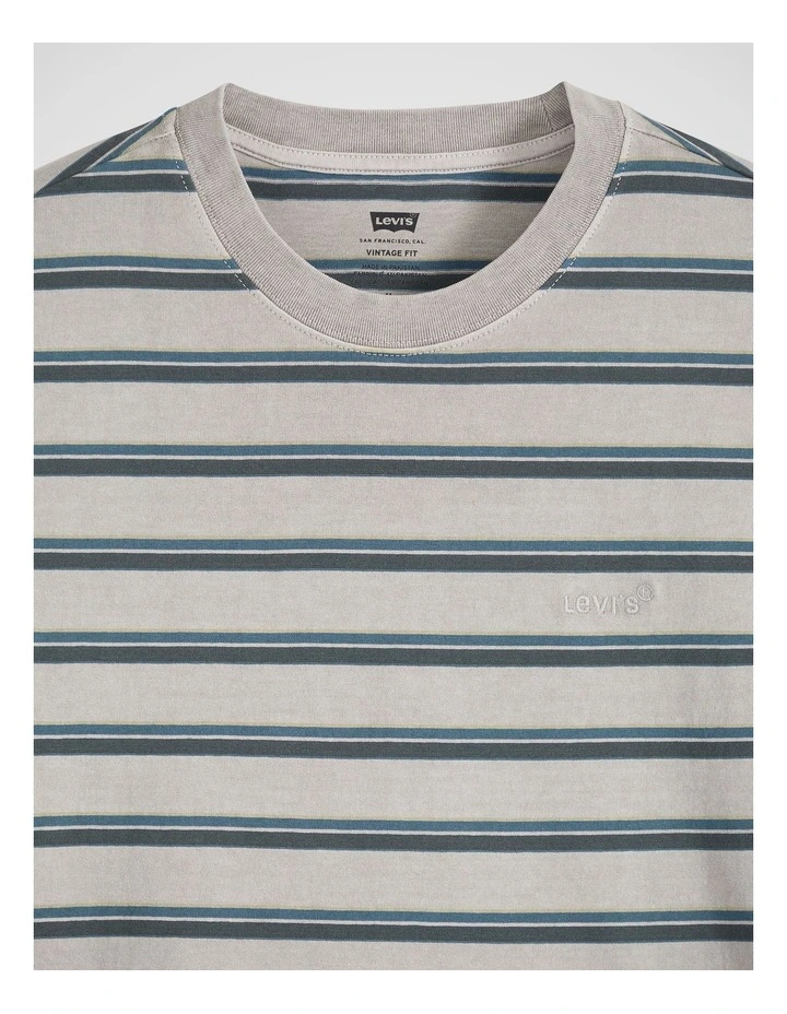 Vintage T-Shirt in Martin Stripe Dark Slate image 4