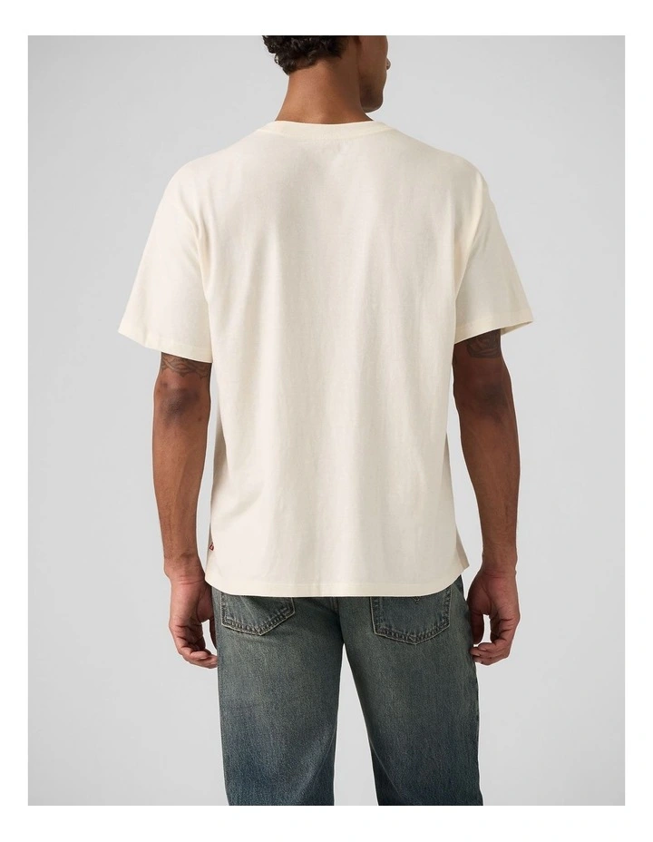 Graphic Vintage Fit T-Shirt in Record Swap Egret image 2