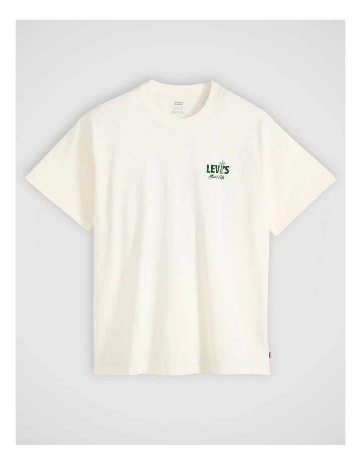 Graphic Vintage Fit T-Shirt in Levis Music City Egret image 4