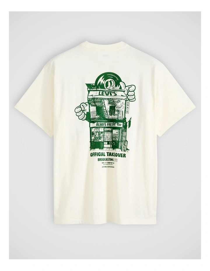 Graphic Vintage Fit T-Shirt in Levis Music City Egret image 5