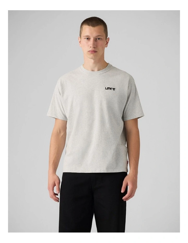 Graphic Vintage Fit T-Shirt in Fresh Squeezed Light Heather Grey image 1