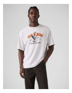 Workwear Graphic T-Shirt in Field Of Work Sterling Heather