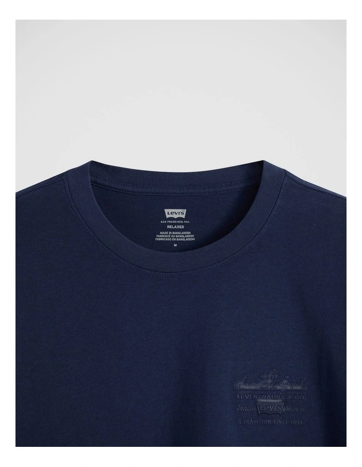 Ss Relaxed Fit Tee in American Legend Dress blues image 4