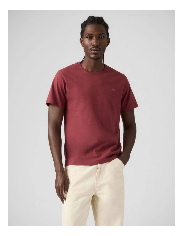 Ss Original Hm Tee in Oxblood Red image 1