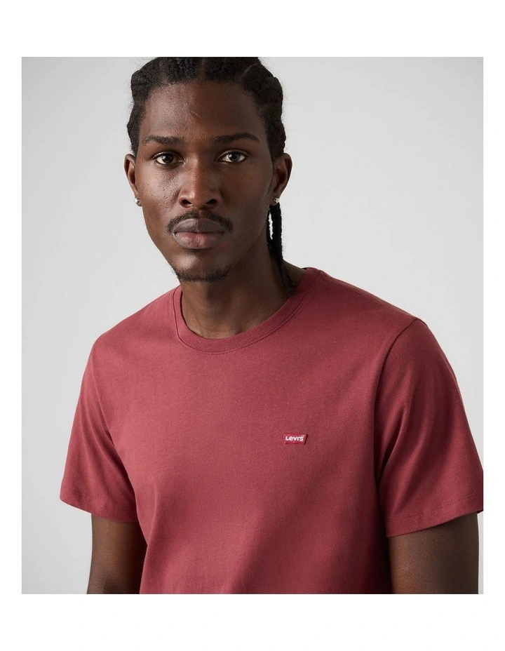 Ss Original Hm Tee in Oxblood Red image 3
