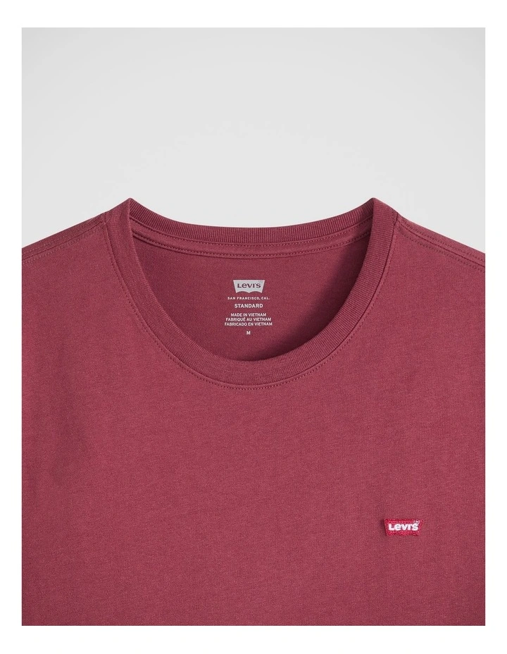 Ss Original Hm Tee in Oxblood Red image 4