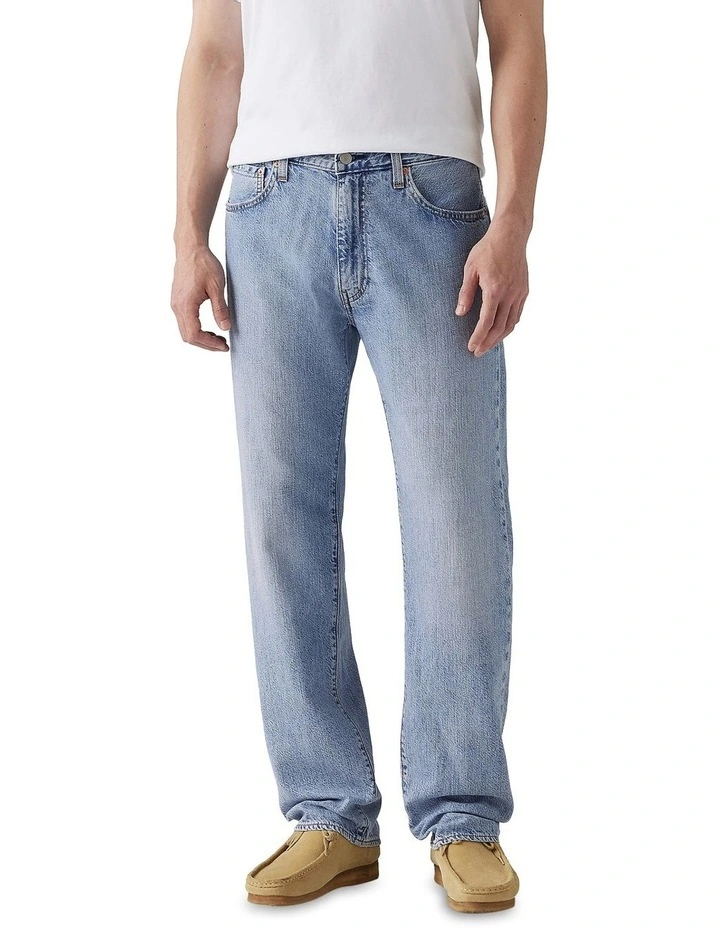 555 Relaxed Straight Lightweight Jeans in Call Me Again image 1