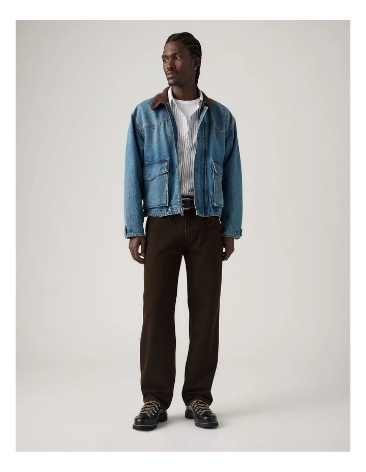 568 Loose Straight Jeans in Mudslides Overdye image 4