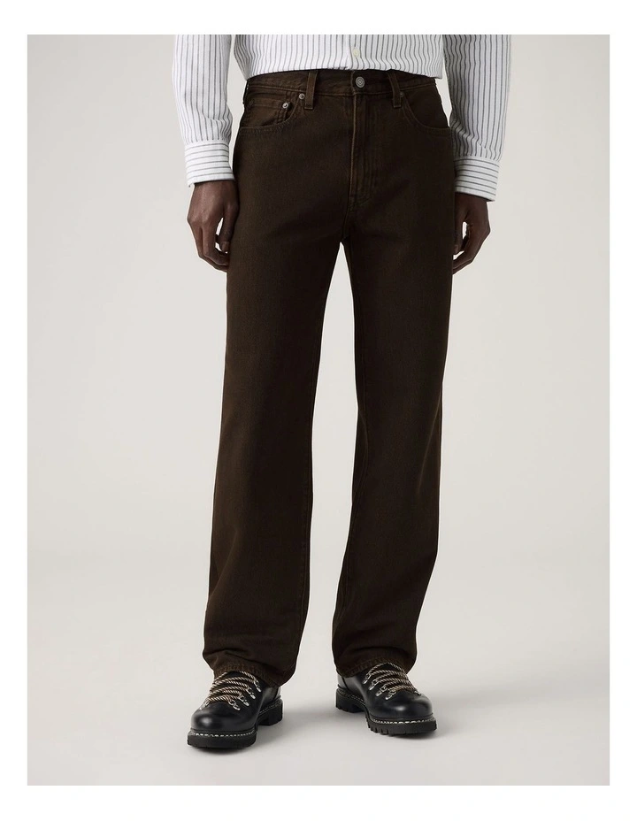 568 Loose Straight Jeans in Mudslides Overdye image 5