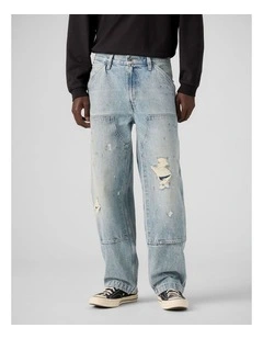 568 Loose Straight Double-Knee Carpenter in Diving Ducks Dx Denim