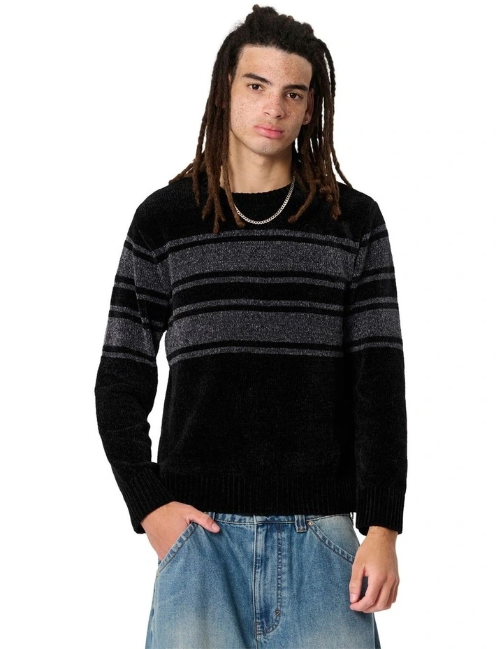 Stripe Chenille Crew image 1