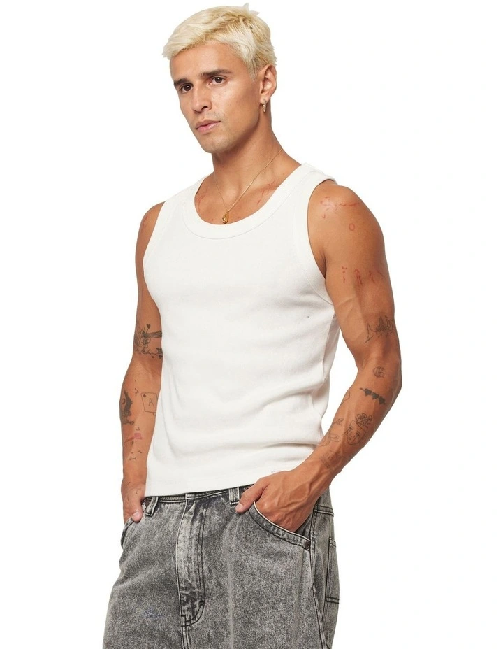 Troye Tank in White Sand image 2