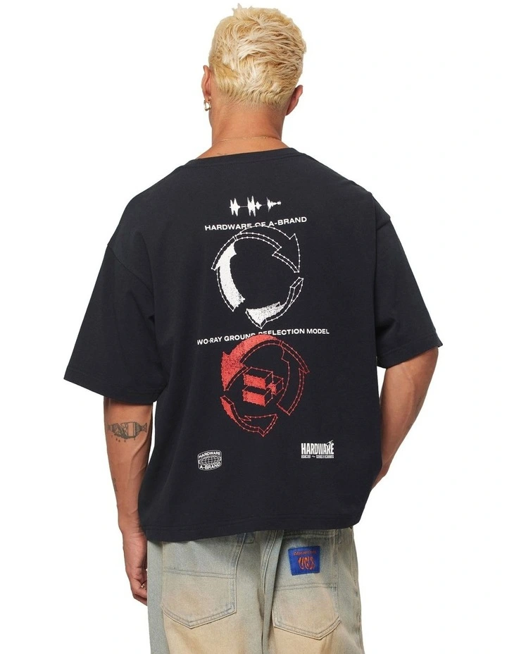 Geo Systems Tee in Black image 4