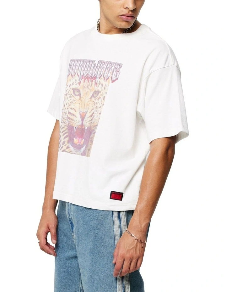 Bobby Metal Tee in White image 3