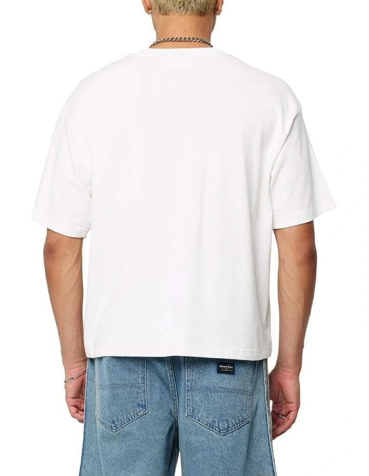 Bobby Metal Tee in White image 4