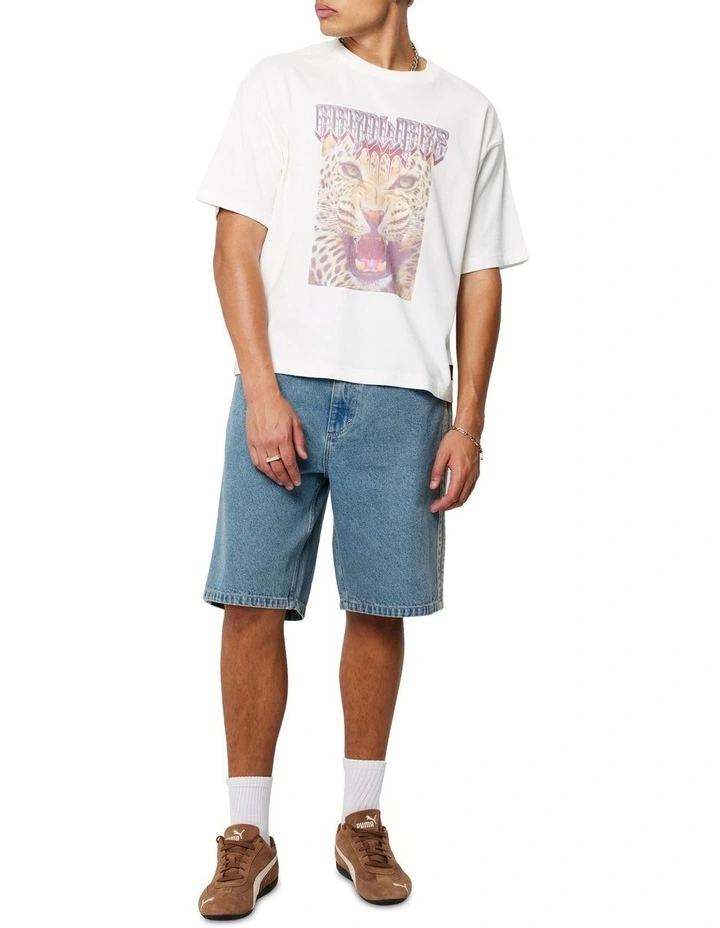 Bobby Metal Tee in White image 5