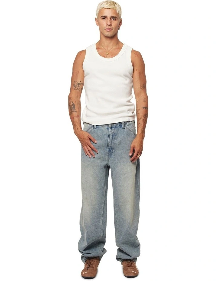 A5 Baggy Shane Jeans in Blue image 5