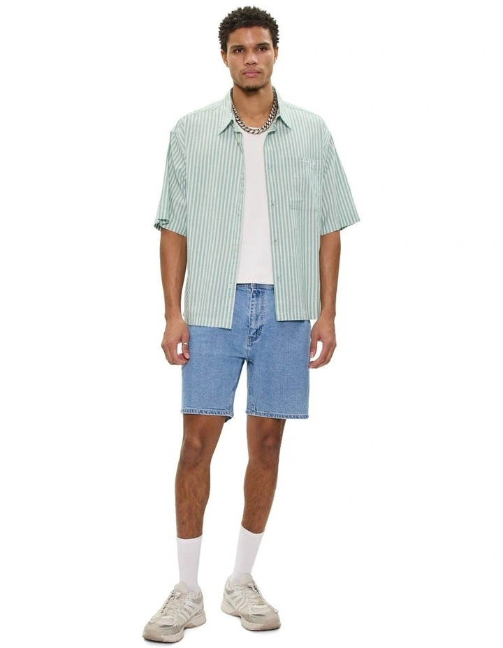 A3 Straight Short in Light Vintage Indigo image 2