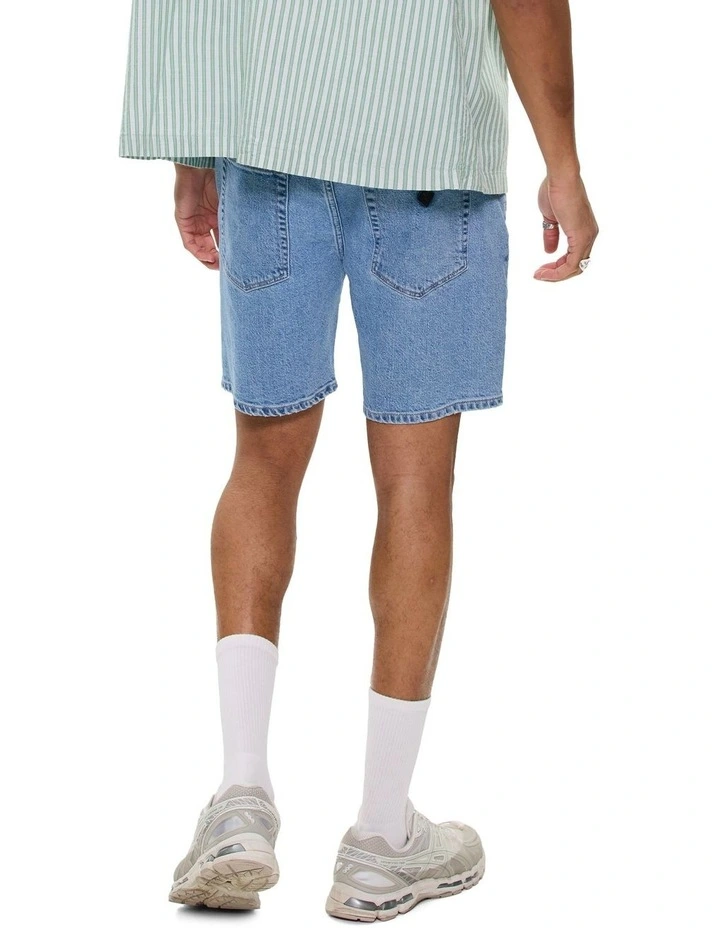 A3 Straight Short in Light Vintage Indigo image 3