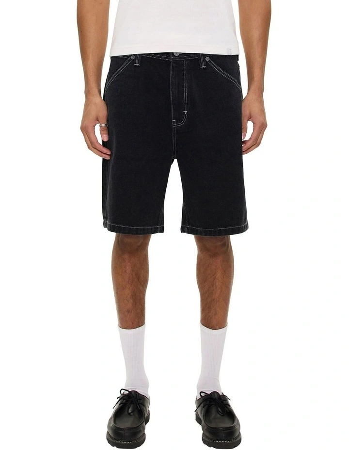 A5 Baggy Lance Shorts in Washed Black image 1
