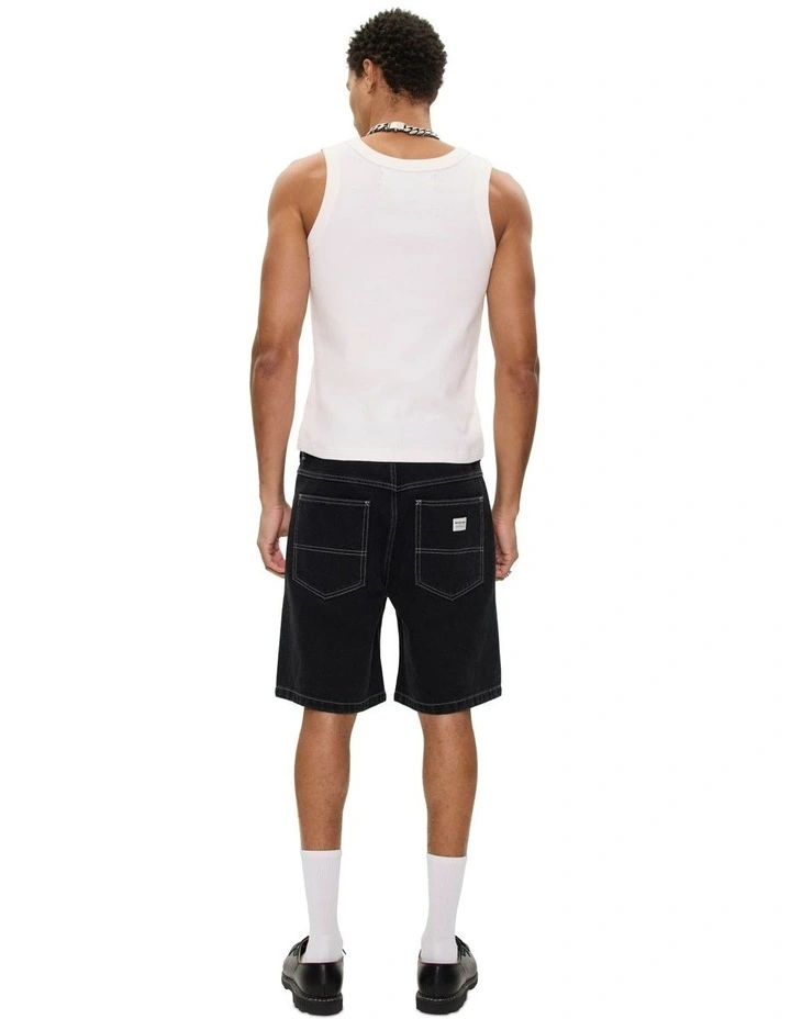 A5 Baggy Lance Shorts in Washed Black image 5