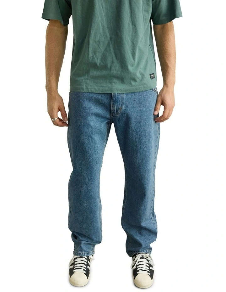 A4 Relaxed Jeans in Benson Blue image 1