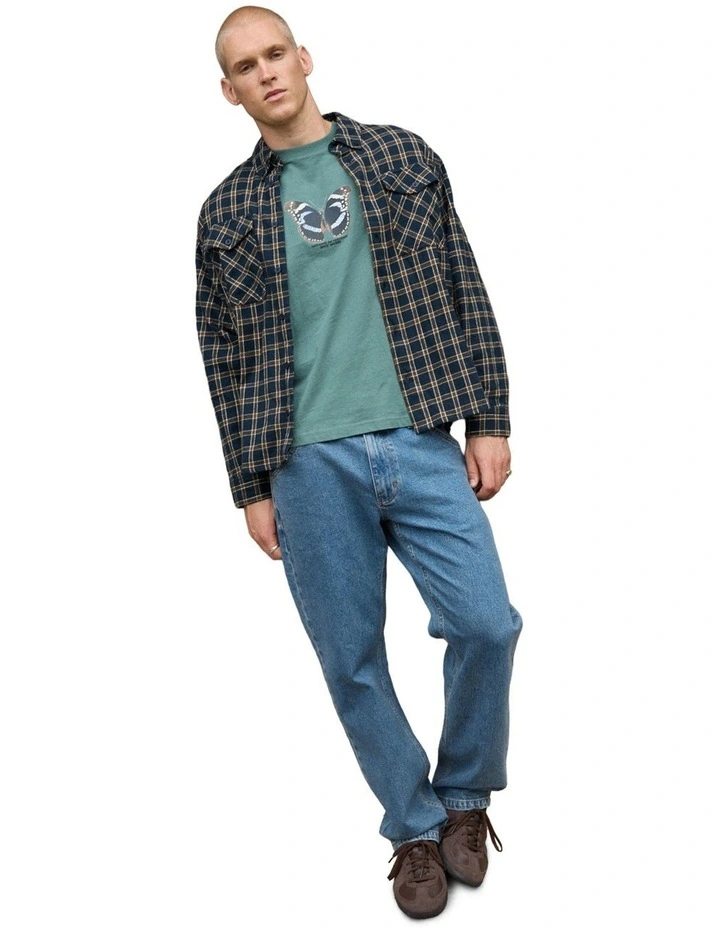 A4 Relaxed Jeans in Benson Blue image 5