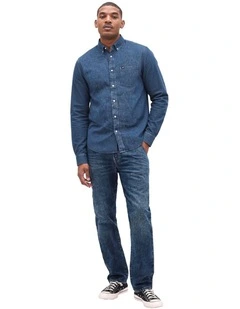 Intl Excl Long Sleeve Standard 1Packet Shirt in Blue