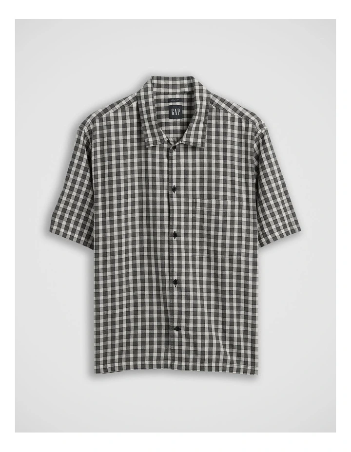 Linen-Cotton Relaxed Straight-Hem Shirt image 5