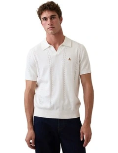 Intl Brannan Sweater Polo in White
