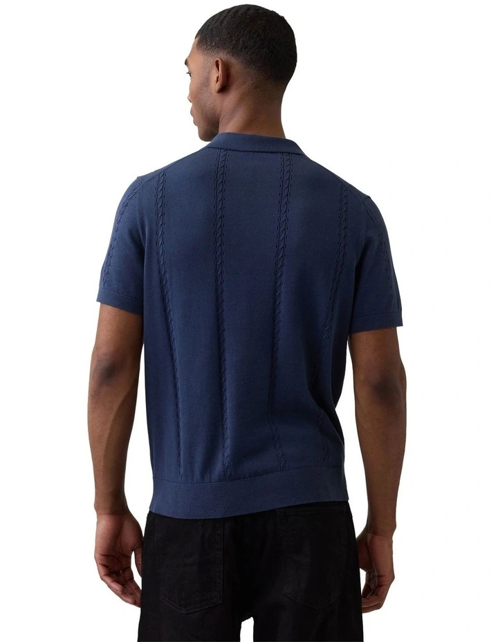 Intl Brannan Sweater Polo in Blue image 2