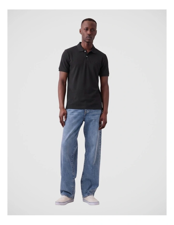 Gap Logo Pique Polo Shirt image 3