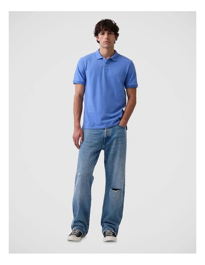 Gap Logo Pique Polo Shirt image 3
