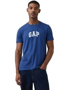 Intl New Arch T-shirt in Blue Track
