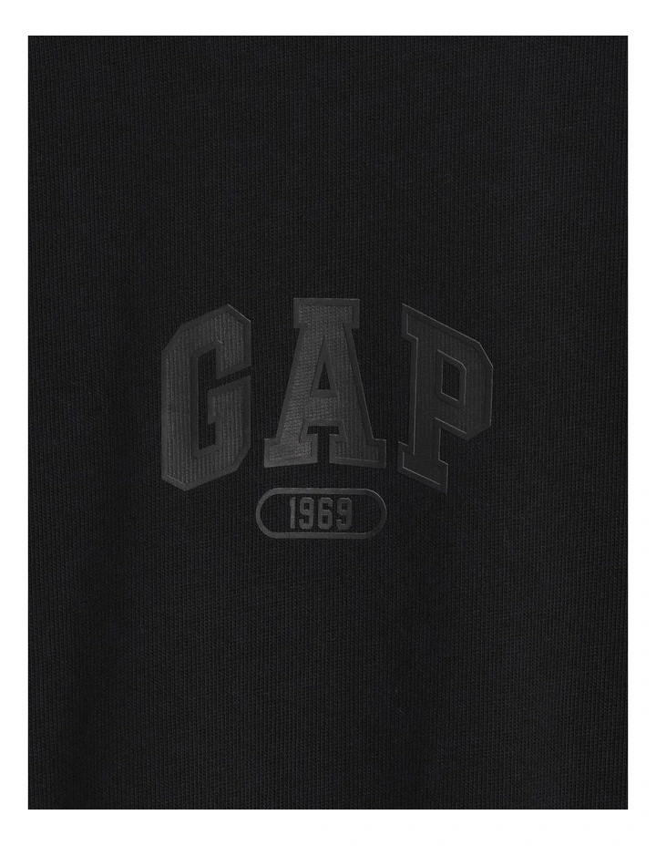 Intl Heavyweight Crop Logo T-shirt in Black image 4