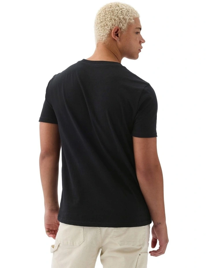 Intl - F Short Sleeves Pkt Logo T-shirt in Black image 2