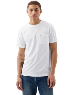Intl - F Short Sleeves Pkt Logo T-shirt in White