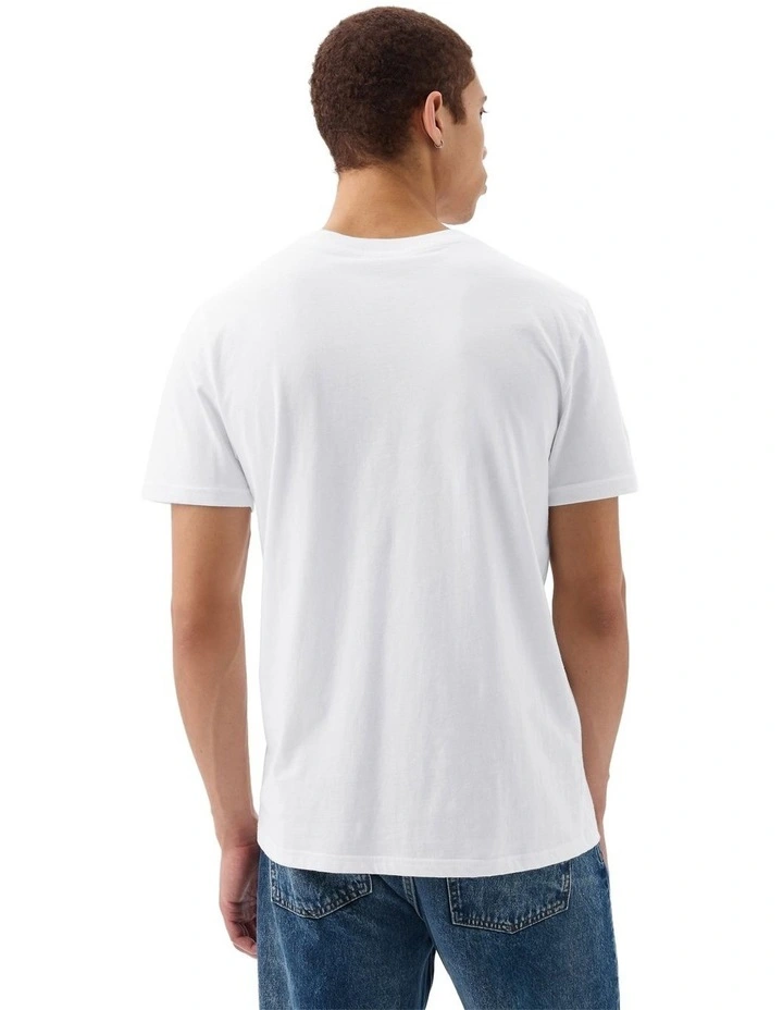 Intl - F Short Sleeves Pkt Logo T-shirt in White image 2