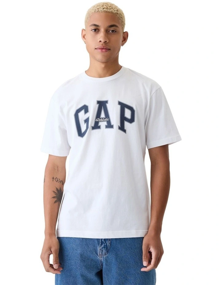 Arch Logo T-shirt in White image 1