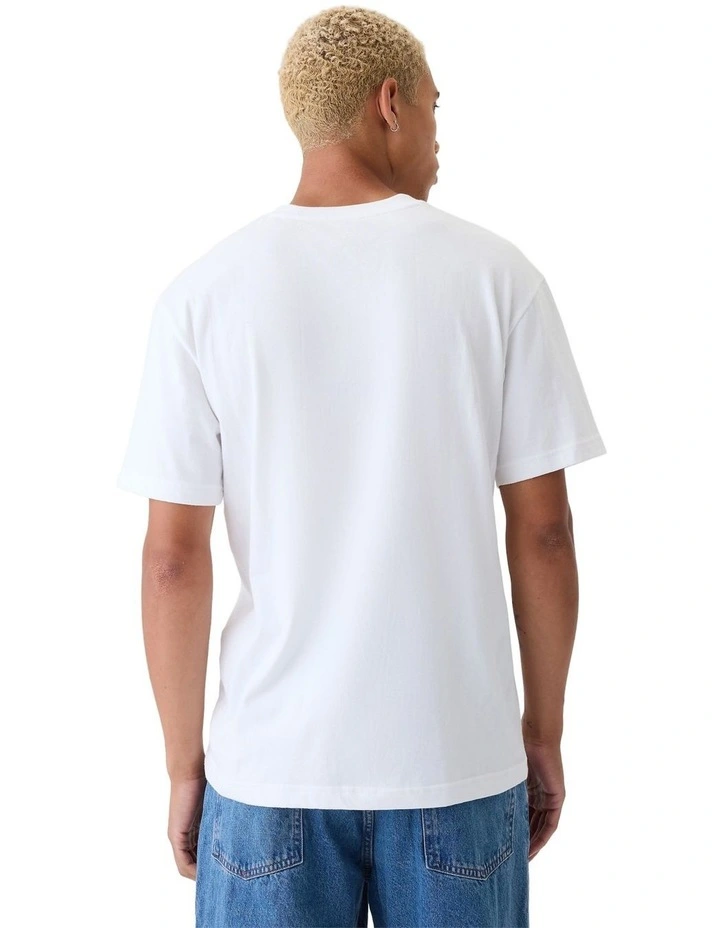 Arch Logo T-shirt in White image 2