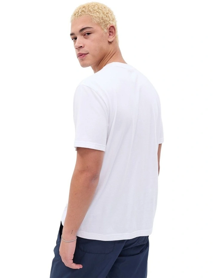 Arch Logo T-shirt in White image 3